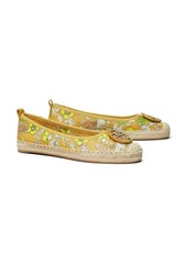 Tory Burch Minnie Ballet Espadrille in Rust Wallpaper Floral at Nordstrom