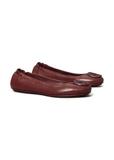 Tory Burch Minnie Pavé Ballet Flat in Claret at Nordstrom