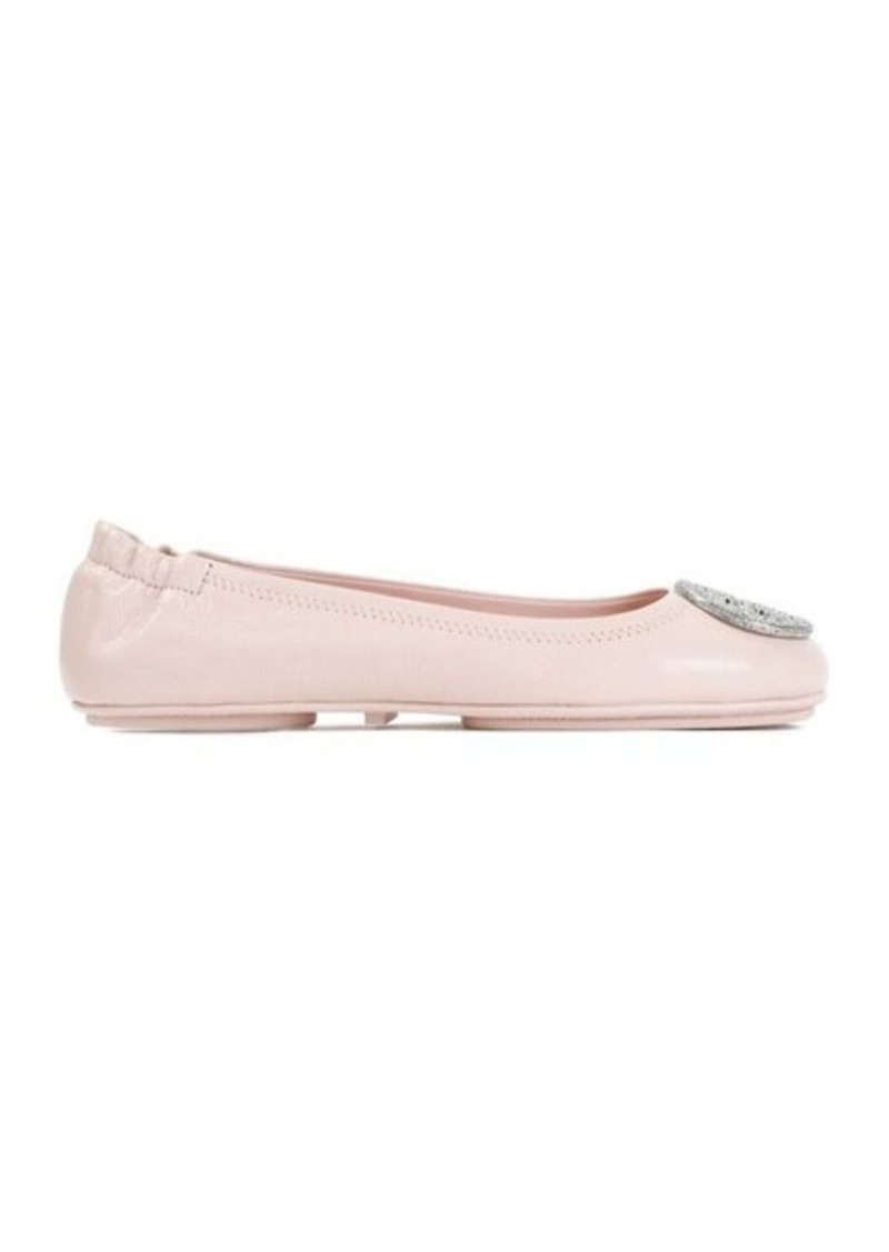 TORY BURCH  MINNIE PAVE BALLERINA SHOES