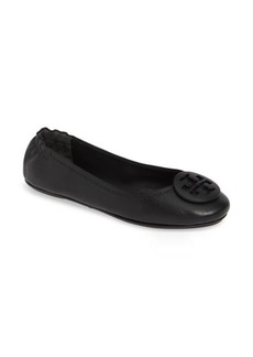 Tory Burch Minnie Travel Ballet Flat in Perfect Black at Nordstrom