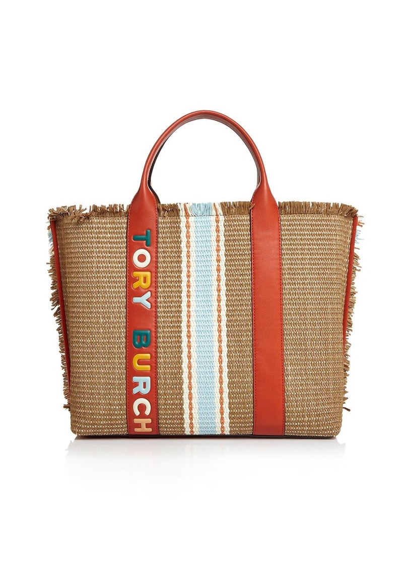 tory burch straw tote