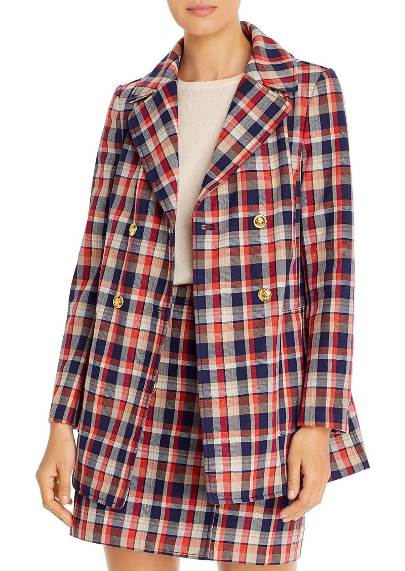 Tory Burch Tory Burch Plaid Jacquard Blazer | Outerwear