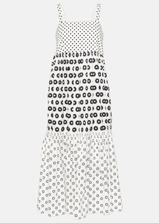 Tory Burch Printed cotton-blend midi dress