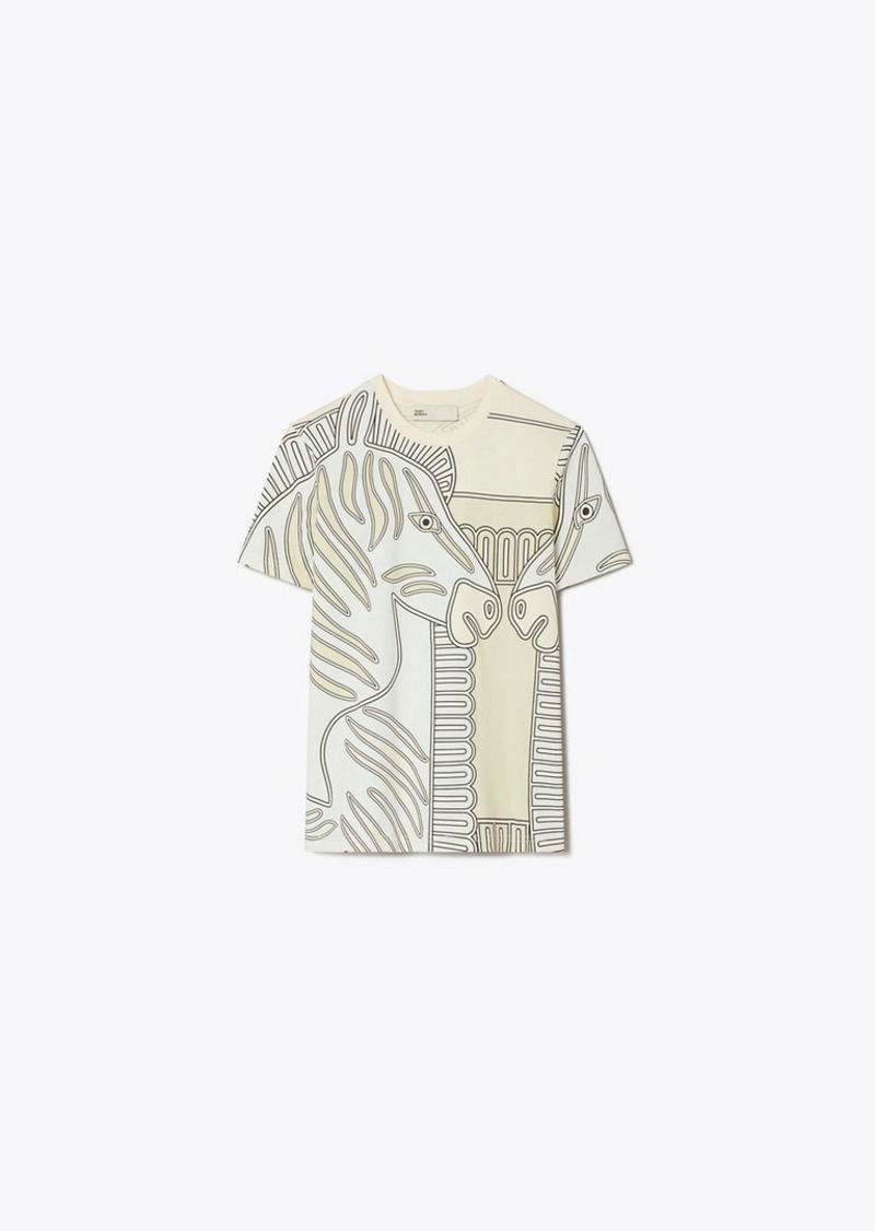 Tory Burch Printed Jersey T-Shirt