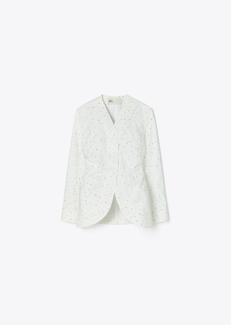 Tory Burch Printed Poplin Jacket