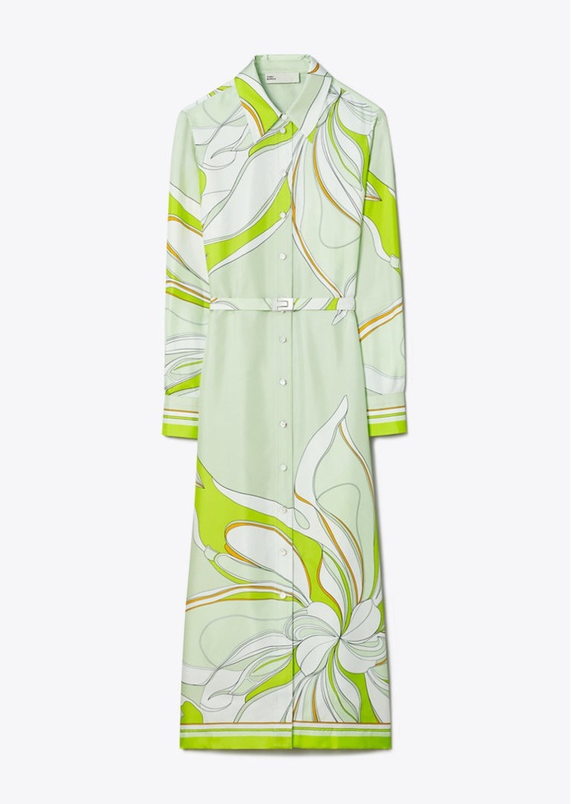 Tory Burch Printed Silk Shirtdress