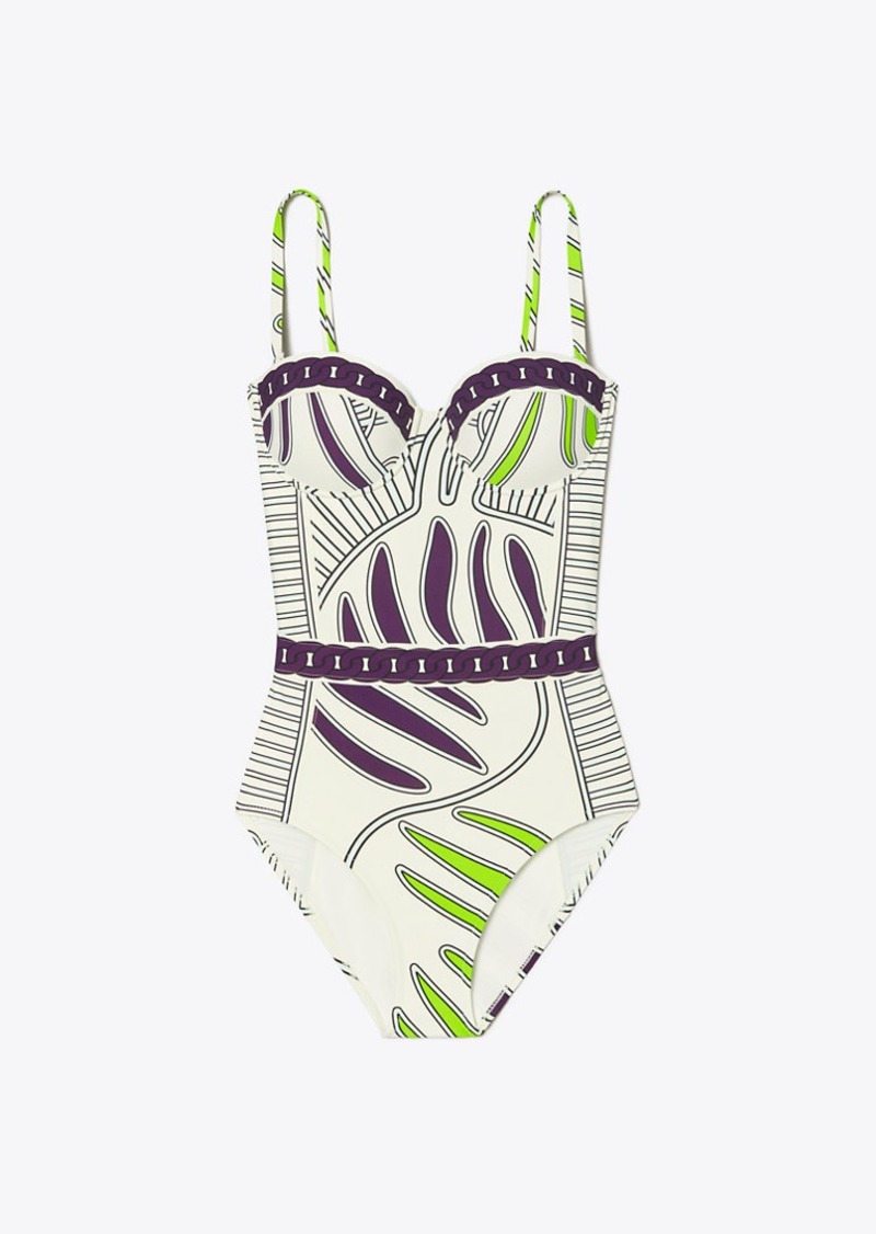 Tory Burch Printed Underwire Swimsuit