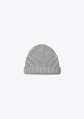 Tory Burch Ribbed Knit Cashmere Beanie