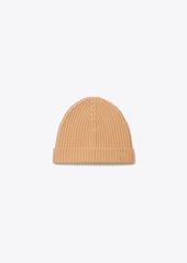 Tory Burch Ribbed Knit Cashmere Beanie