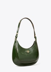 Tory Burch Robinson Crosshatched Convertible Crescent Bag