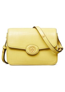 Tory Burch Robinson Crosshatched Leather Convertible Crossbody Bag