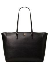 Tory Burch Robinson Leather Tote in Black at Nordstrom