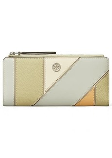 Tory Burch Robinson Patch Slim Leather Bifold Wallet
