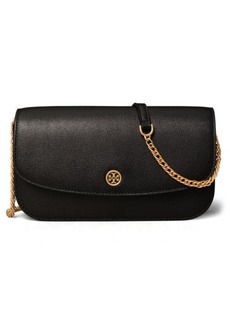 Tory Burch Robinson Wallet on a Chain in Black at Nordstrom