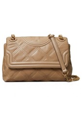 Tory Burch Small Fleming Soft Glazed Convertible Shoulder Bag in Almond Flour at Nordstrom