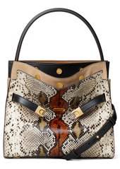 Tory Burch Small Lee Radziwill Snake Embossed Leather Double Bag in Aspen Multi at Nordstrom