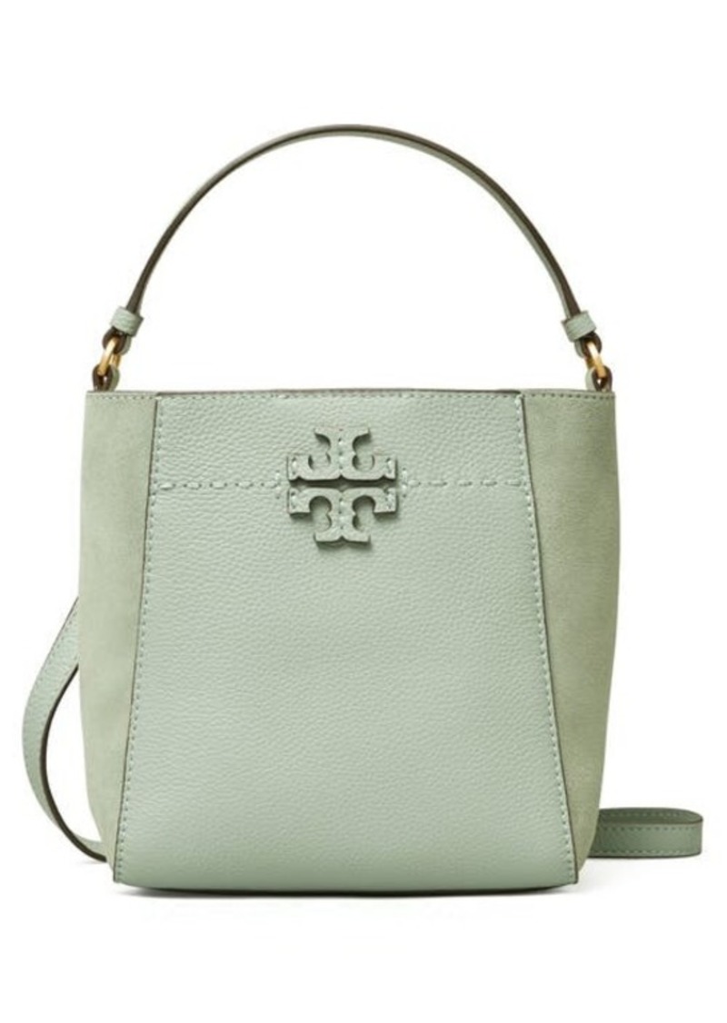 Tory Burch Small McGraw Bucket Bag in Blue Celadon at Nordstrom