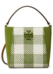 Tory Burch Small McGraw Gingham Bucket Bag in Shiso at Nordstrom