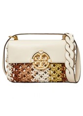 Tory Burch Small Miller Macrame Leather Shoulder Bag in Multi at Nordstrom
