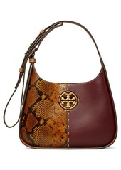 Tory Burch Small Snakeskin Print Leather Shoulder Bag