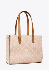 Tory Burch Small T Monogram Contrast Embossed Tote