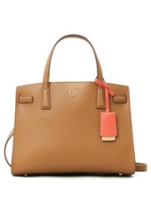 Tory Burch Small Walker Leather Satchel in Black at Nordstrom