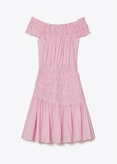 Tory Burch Smocked Cotton Dress