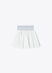 Tory Burch Smocked Cotton Skirt