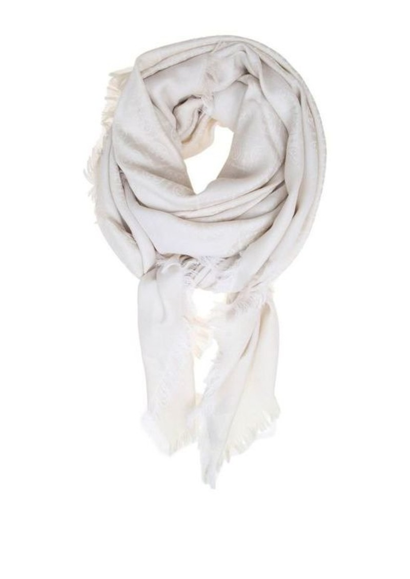 TORY BURCH SOFT SCARF WITH FRINGED EDGES
