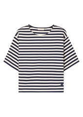 Tory Burch Stripe Cotton T-Shirt