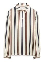 Tory Burch Stripe Silk Shirt
