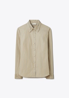 Tory Burch Striped Poplin Shirt