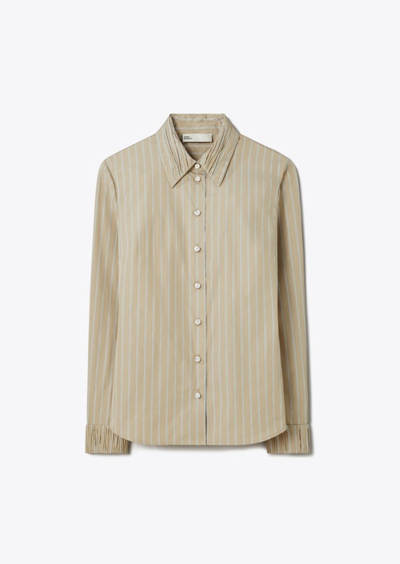 Tory Burch Striped Poplin Shirt