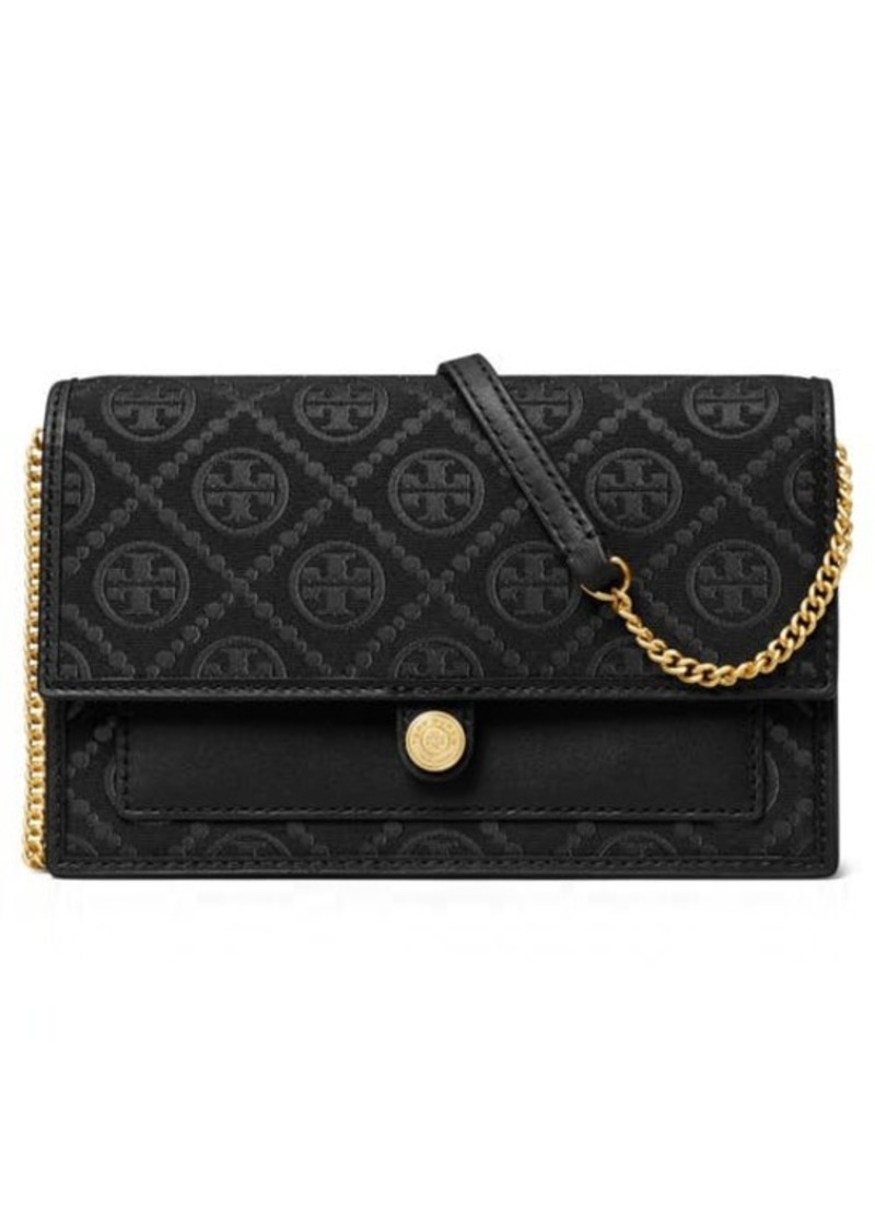 Tory Burch T Monogram Wallet on a Chain