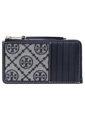 Tory Burch T Monogram Zip Card Case