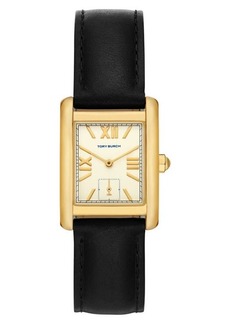 Tory Burch The Eleanor Leather Strap Watch