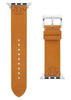 Tory Burch The McGraw Leather 20mm Apple Watch Watchband