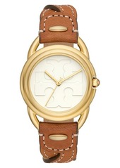 Tory Burch The Miller Leather Band Watch