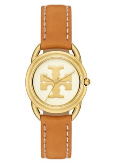 Tory Burch The Miller Leather Strap Watch