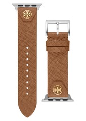 Tory Burch The Studs Leather 20mm Apple Watch® Watchband