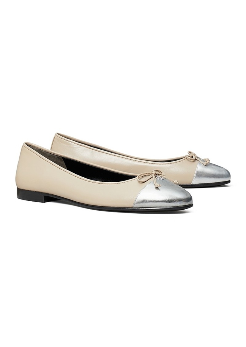 Tory Burch Women's Capped Toe Ballet Flats