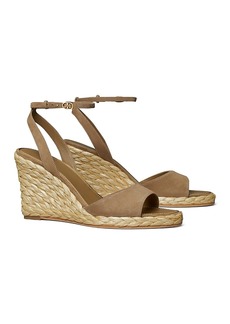 Tory Burch Women's Double T Ankle Strap Espadrille Wedge Sandals