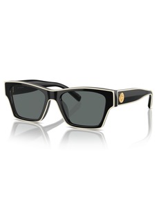 Tory Burch Women's Polarized Sunglasses, Ty7207U - Black, Ivory
