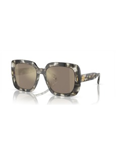 Tory Burch Women's Sunglasses, Mirror TY7193U - Black, White Tortoise