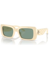 Tory Burch Women's Sunglasses, TY7188U - Ivory/Petrol Green Solid