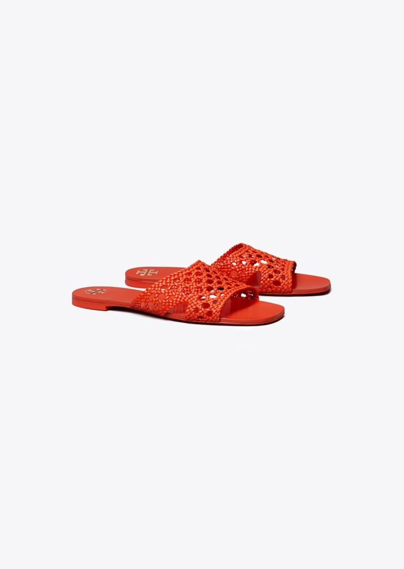 Tory Burch Woven Flat Slide