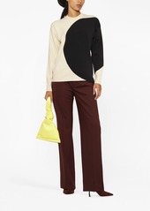 Tory Burch two-tone crew-neck jumper