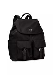 Tory Burch Virginia Nylon Flap Backpack