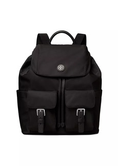 Tory Burch Virginia Nylon Flap Backpack