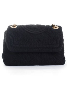 Tory Burch Women\'s Fleming Soft Boucle Small Convertible Shoulder Bag
